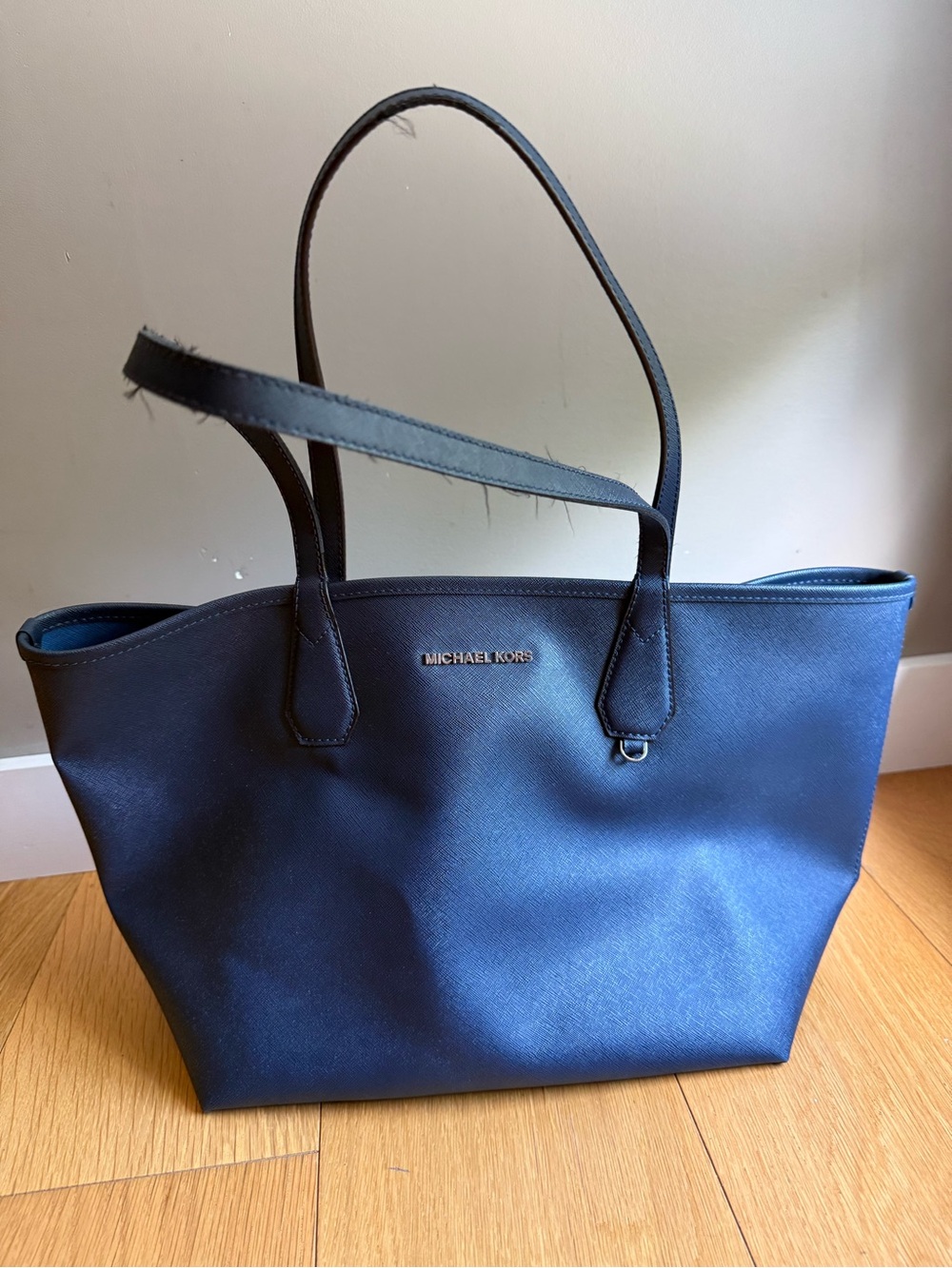 Michael Kors Navy Saffiano Tote
